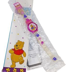Disney Avon Girls Winnie the Pooh Pink Sparkle Watch NIP